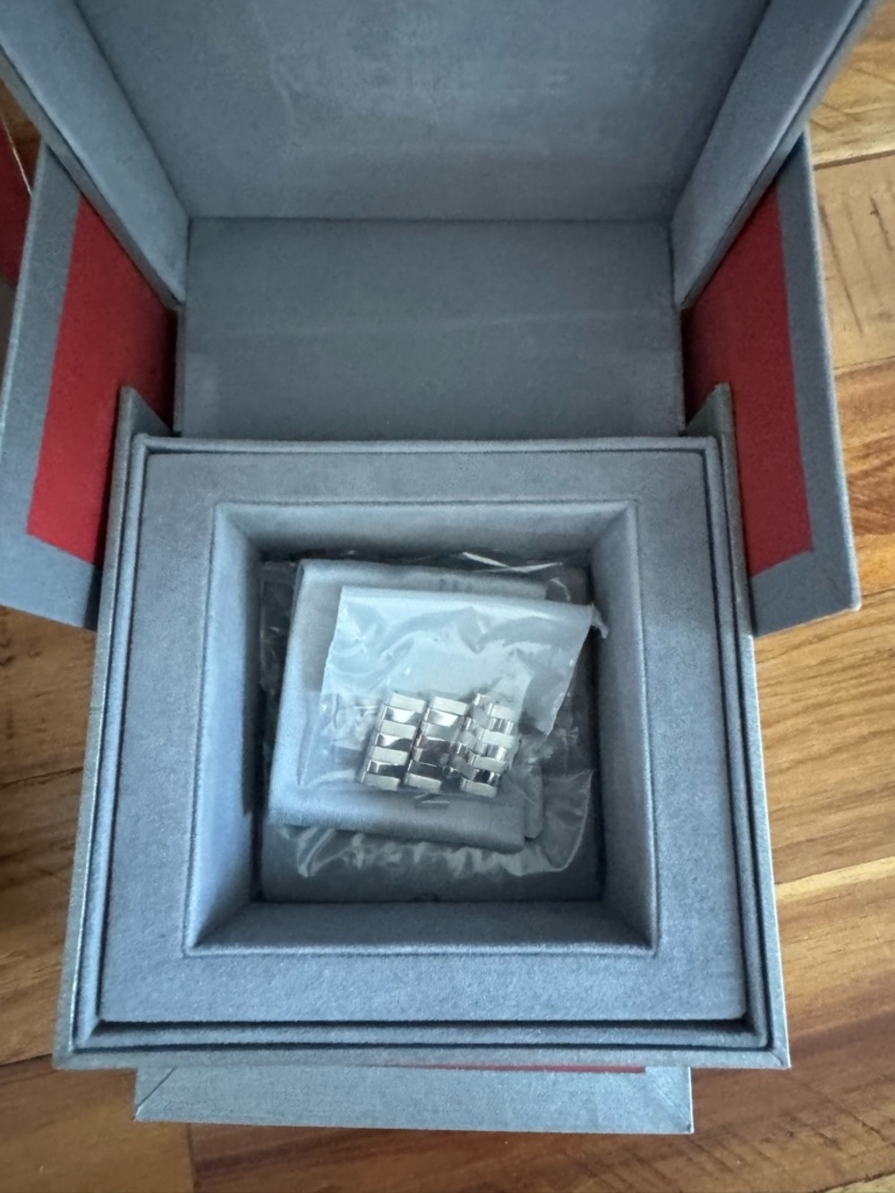 Michele Silver Stainless Steel Chronograph Watch with Ivory Dial - Picture 5 of 6